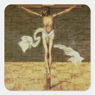 Pegatina Cuadrada Sermón de Martin Luther