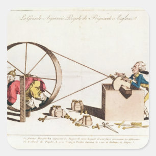 Pegatina Cuadrada Servicio afilador real