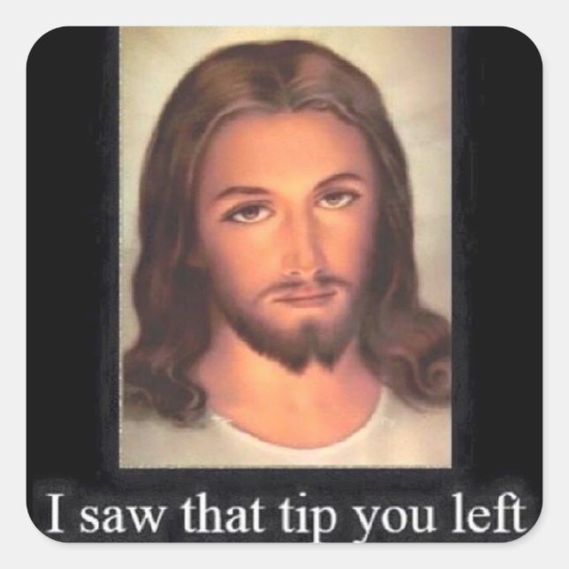 Pegatina Cuadrada Servidores/Barrotes ¡Póngalos por todas partes! (Anverso)