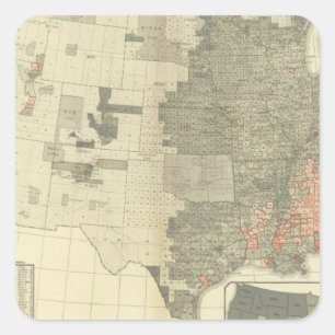 Pegatina Cuadrada Sexos por los condados