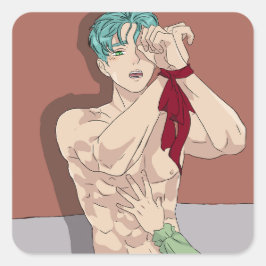 Pegatina Cuadrada sexy man