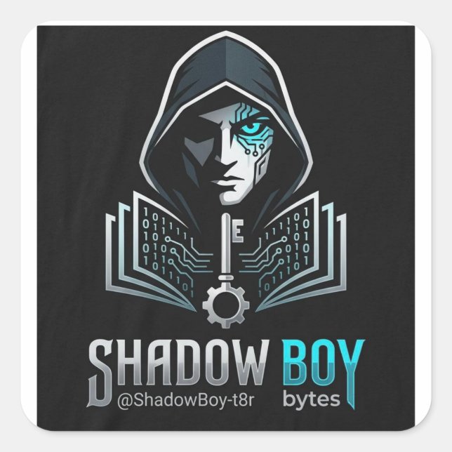 Pegatina Cuadrada shadowboy (Anverso)