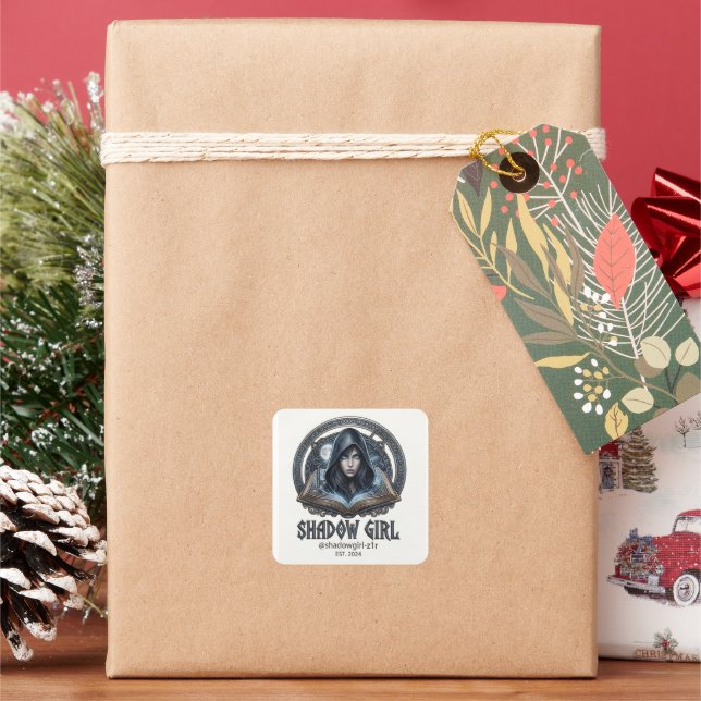 Pegatina Cuadrada shadowgirl (Vacaciones)