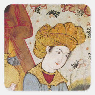 Pegatina Cuadrada Shah Abbas I y una oferta de Courtier
