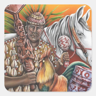 Pegatina Cuadrada Shango