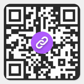 Pegatina Cuadrada Shareable QR Code Stickers