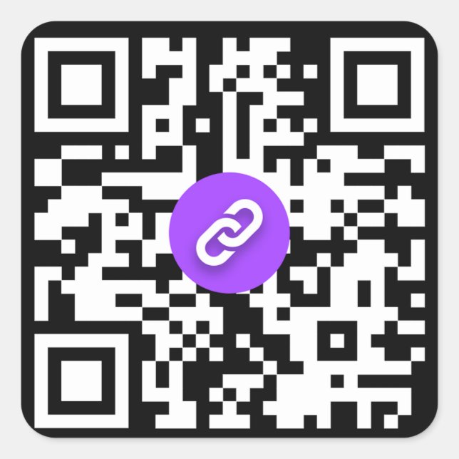Pegatina Cuadrada Shareable QR Code Stickers (Anverso)