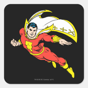 Pegatina Cuadrada Shazam Soaring