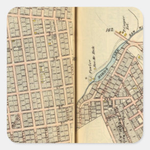 Pegatina Cuadrada Sherman Park, Nueva York 2