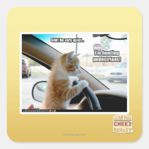 Pegatina Cuadrada ¡Shh! Sea muy reservado