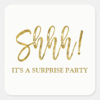 ¡Shhh! Cumpleaños de la fiesta de cumpleaños de Su