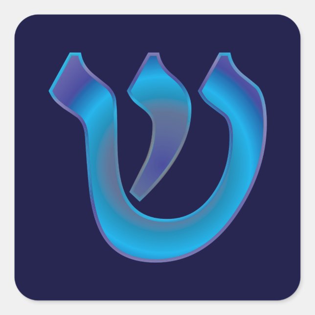 Pegatina Cuadrada Shin (Anverso)