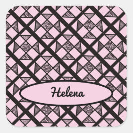 Pegatina Cuadrada Shoo Fly Patchwork Quilt