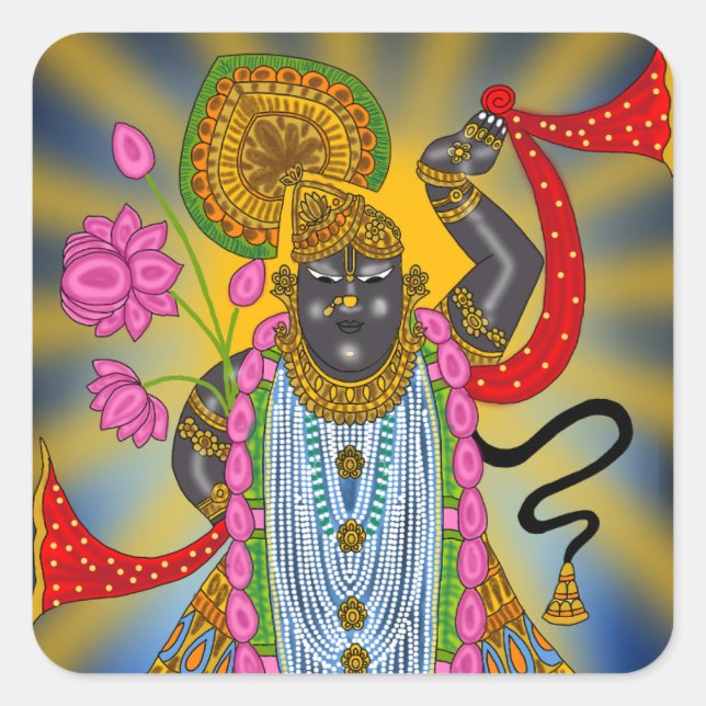 Pegatina Cuadrada Shreenath Sticker (Anverso)