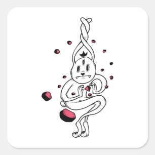 Pegatina Cuadrada Shy Ghost