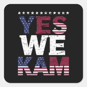 Pegatina Cuadrada Sí, decimos Kam Quote