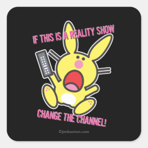 Pegatina Cuadrada Si esto es un reality show