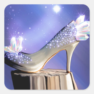 Pegatina Cuadrada Si los ajustes del zapato