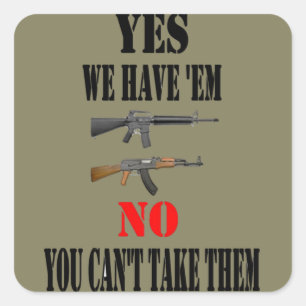 PEGATINA CUADRADA SÍ, LOS TENEMOS