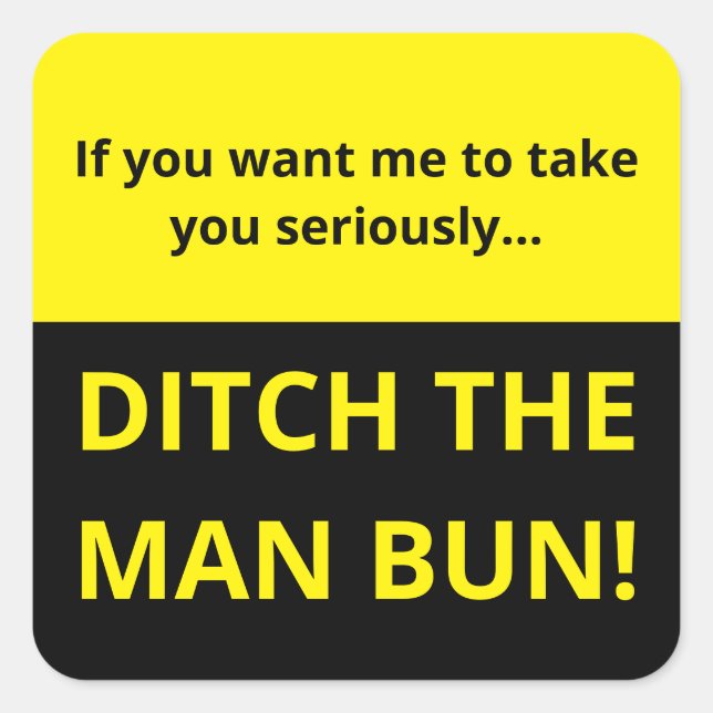 Pegatina Cuadrada Si quieres que te tome en serio... (Anverso)