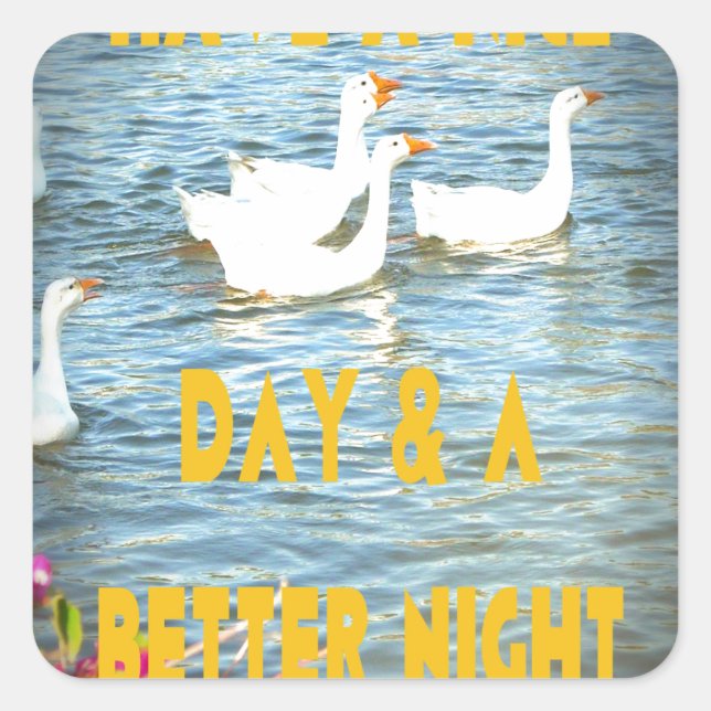 Pegatina Cuadrada Siempre dejamos satisfechos a nuestros clientes. (Anverso)