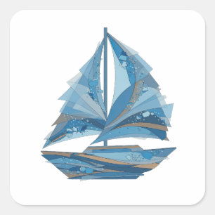 Pegatina Cuadrada Signature Gray ICE BREAKER Estilo de Vinilo