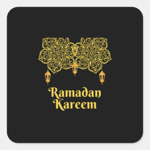 Pegatina Cuadrada Significado de Ramadan Kareem - Eid Mubarak 2026