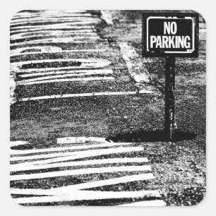 Pegatina Cuadrada signos de reserva