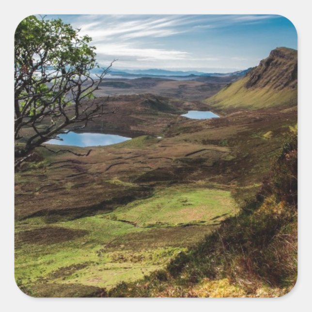 Pegatina Cuadrada ¡Sigue tus sueños! (Anverso)