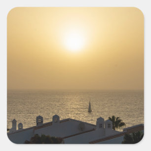 Pegatina Cuadrada Silencio