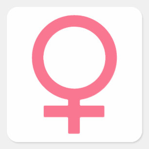 Pegatina Cuadrada Símbolo agridulce fresco de Venus