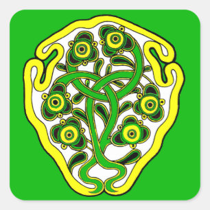 Pegatina Cuadrada Símbolo celta