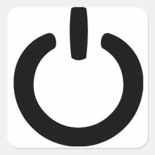 Pegatina Cuadrada Símbolo del poder