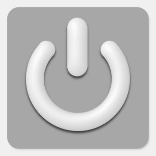 Pegatina Cuadrada Símbolo espera