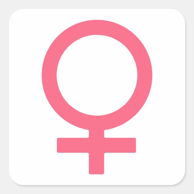 Pegatina Cuadrada Símbolo Guay Bitterdulce Venus (Anverso)