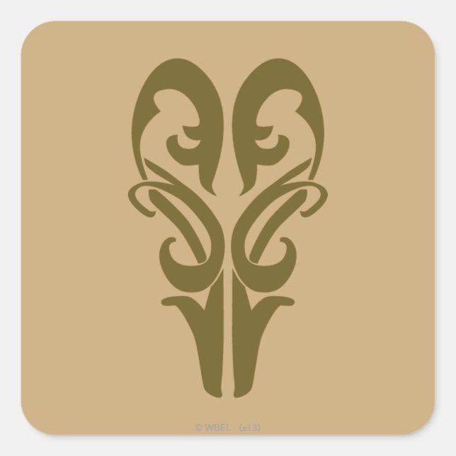 Pegatina Cuadrada Símbolo LEGOLAS GREENLEAF™ (Anverso)