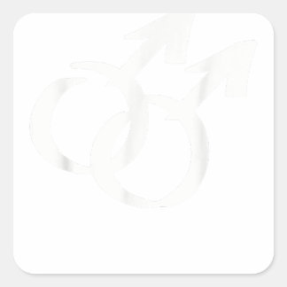 Pegatina Cuadrada Símbolos gays