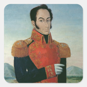 Pegatina Cuadrada Simon Bolivar