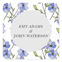 simple azul y púrpura florid 