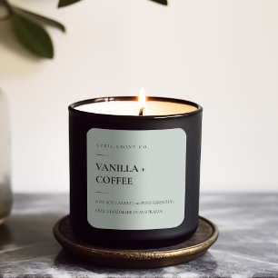 PEGATINA CUADRADA SIMPLE ELEGANTE MINIMAL MODERNO DUSKY VERDE
