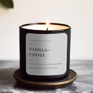 PEGATINA CUADRADA SIMPLE ELEGANTE MINIMAL MODERNO GRIS