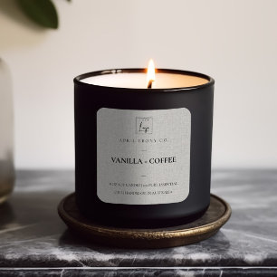 PEGATINA CUADRADA SIMPLE ELEGANTE MINIMAL URBANO DUSKY LINEN LOGO