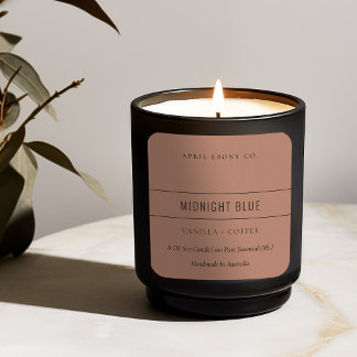 PEGATINA CUADRADA SIMPLE ELEGANTE RESERVA MÍNIMA MODERNA DE TERRACOT