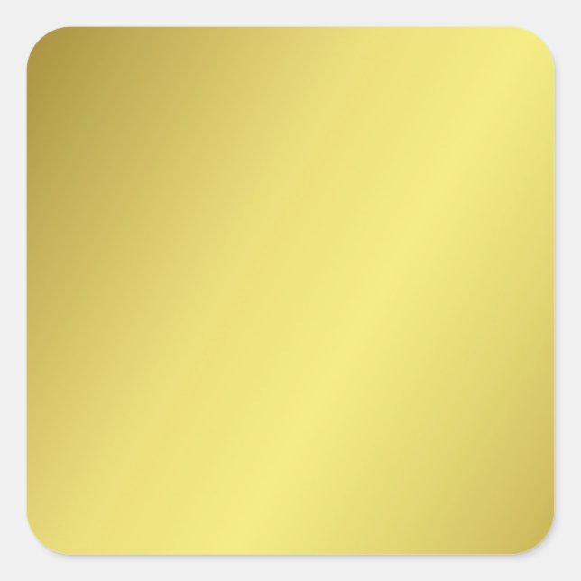 Pegatina Cuadrada Simplemente divertido, brillante y elegante amaril (Anverso)