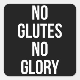 Pegatina Cuadrada Sin brillo, Inspirador el entrenamiento de las muj