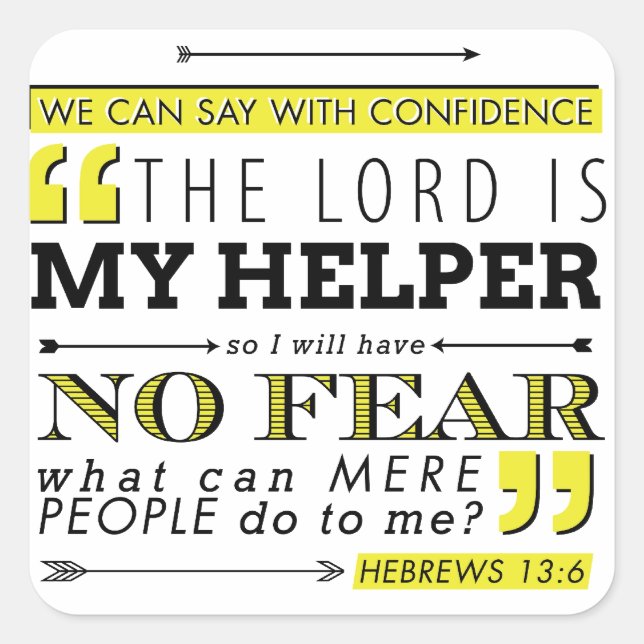 Pegatina Cuadrada Sin miedo (Anverso)