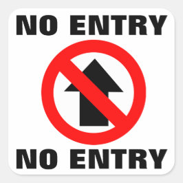 Pegatina Cuadrada Sin Rótulo de entrada