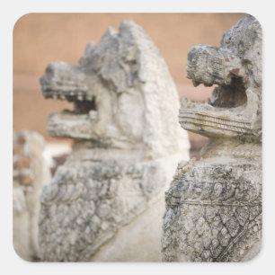 Pegatina Cuadrada Singhat Wat Thammikarat 2