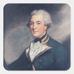 Pegatina Cuadrada Sir Andrew Hamond, Bt.