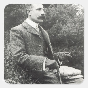 Pegatina Cuadrada Sir Edward Elgar